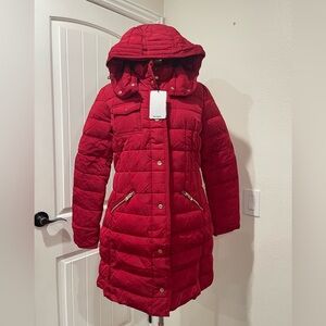 Desigual Padded Pisa Jacket Women's Red Sz 10 snow winter burgundy red. Size 44